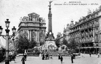 carte postale de Bruxelles Monument élevé à la Mémoire d'Anspach