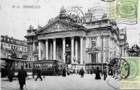 postkaart van Brussel La Bourse