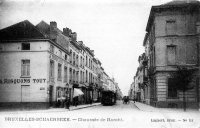 carte postale ancienne de Schaerbeek Chaussée de Haecht