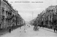 carte postale ancienne de Schaerbeek Avenue Eugène-Demolder