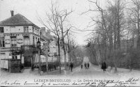carte postale ancienne de Laeken La Drève Saint-Anne