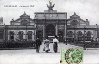 postkaart van Brussel La Gare du Midi