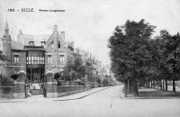 carte postale ancienne de Uccle Avenue Longchamp (actuelle av W. Churchill)