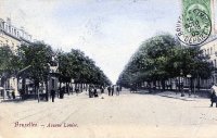 carte postale de Bruxelles Avenue Louise