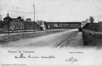 carte postale ancienne de Woluwe-St-Pierre Avenue de Tervueren - Pont de Woluwé