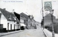 carte postale ancienne de Uccle La Chaussée d'Alsemberg