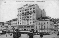 carte postale de Bruxelles Le Palace-Hôtel