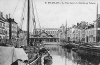 carte postale de Bruxelles Le Vieux Canal - Le Marché aux poissons