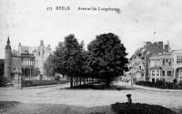 carte postale ancienne de Uccle Avenue du Longchamp (actuellement avenue Winston Churchill)