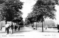 carte postale de Bruxelles Boulevard du Jardin Botanique