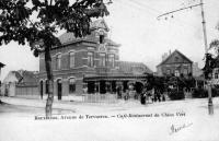 carte postale ancienne de Woluwe-St-Pierre Avenue de Tervueren - Café-Restaurant du Chien Vert