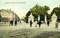 carte postale de Bruxelles Le Parc et la rue Royale
