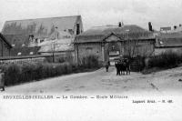 carte postale ancienne de Ixelles La Cambre - Ecole militaire
