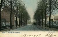 carte postale de Evere L'allée du Cimetière