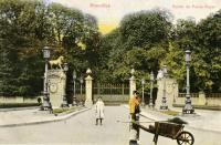 postkaart van Brussel Entrée du palais royal (place du trône)