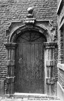 postkaat van  Impasse des Ardoise -Verdwenen in 1956. De deur is nu  zichtbaar op  Villersstraat 43