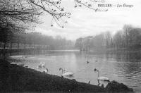 carte postale ancienne de Ixelles Les étangs