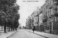 carte postale ancienne de Uccle Avenue du Longchamp (actuelle avenue W. Churchill)