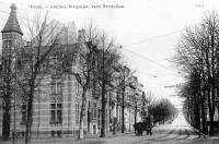 carte postale ancienne de Uccle Avenue Brugman, vers Bruxelles