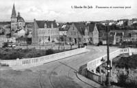 carte postale ancienne de Uccle St Job - Panorama et nouveau pont