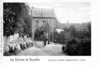 carte postale ancienne de Uccle Ancienne maison seigneuriale (rue Rouge)