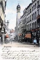 carte postale de Bruxelles La rue de la Madeleine