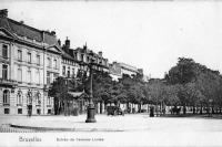 carte postale de Bruxelles Entrée de l'avenue Louise