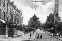 carte postale ancienne de Uccle Avenue des Fleurs (actuellement avenue Floréal)