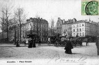 carte postale de Bruxelles Place Rouppe