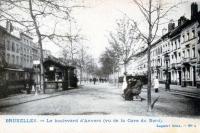 carte postale de Bruxelles Le boulevard d'Anvers (vu de la Gare du Nord)