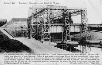 carte postale ancienne de La Louvière Ascenseur hydraulique du Canal du Centre