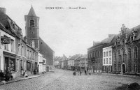 carte postale ancienne de Beaumont Grand'Place