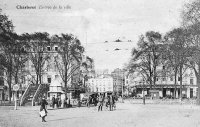 carte postale ancienne de Charleroi Entrée de la Ville