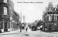 carte postale ancienne de Charleroi Chaussée de Mont-sur-Marchienne