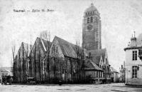 carte postale ancienne de Tournai Eglise Saint Brice