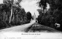 carte postale ancienne de Bonsecours La route de Condé