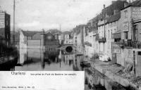 carte postale ancienne de Charleroi Vue prise du Pont de Sambre (en amont)