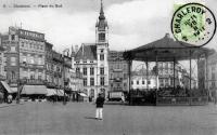 carte postale ancienne de Charleroi Place du Sud