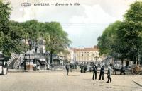 carte postale ancienne de Charleroi Entrée de la ville