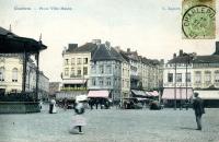 carte postale ancienne de Charleroi Place ville haute
