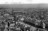 carte postale ancienne de Mons Panorama de la ville