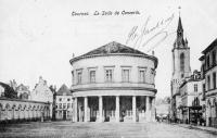 carte postale ancienne de Tournai La salle de concerts