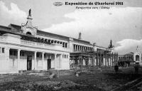 carte postale ancienne de Charleroi Exposition de Charleroi 1911 - Perspective vers l'entrée