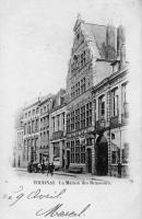carte postale ancienne de Tournai La Maison des Brasseurs