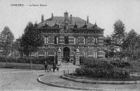 carte postale ancienne de Charleroi Le nouvel hôpital