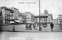 carte postale ancienne de Charleroi La place du sud