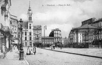 carte postale ancienne de Charleroi Place du Sud