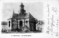 carte postale ancienne de Bonsecours La vieille église