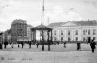 carte postale ancienne de Charleroi Hôtel de ville