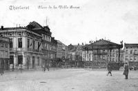 carte postale ancienne de Charleroi Place de la Ville Basse